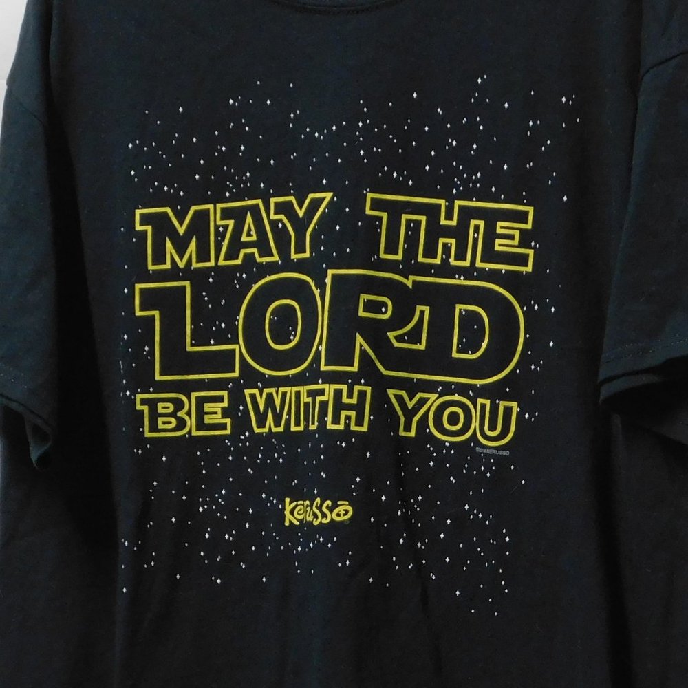 5/$30 Kerusso Christian Star Wars May the Lord Be With T-shirt - Picture 4 of 6